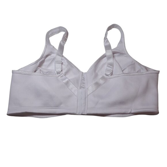 Playtex Full Figure 18 Hour Sleek & Smooth Wireless Bra Sz 44D White 4803 - Picture 3 of 10